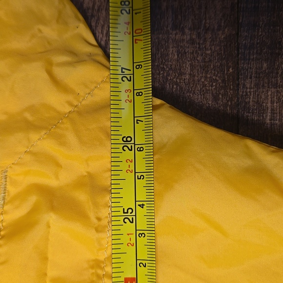 Eddie Bauer Yellow Packable Parka Gorpcore Outdoor Utility Hooded Y2k Nylon M - Picture 5 of 9